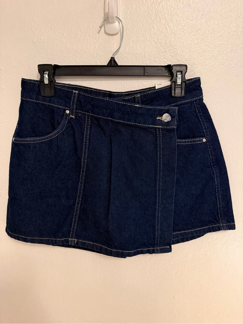 Zara Denim Crossover Skort